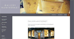 Desktop Screenshot of gallerihantverket.se