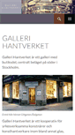 Mobile Screenshot of gallerihantverket.se