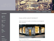 Tablet Screenshot of gallerihantverket.se